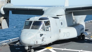 MV-22B Osprey Flight Operations Aboard USNS Mercy