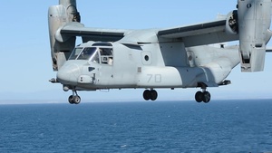 MV-22B Osprey Flight Operations Aboard USNS Mercy
