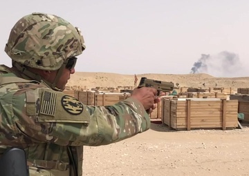 Task Force Spartan soldiers qualify with new sidearm