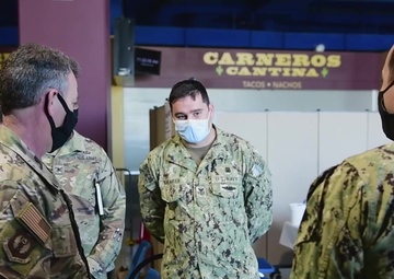 Maj. Gen. Chad P. Franks visits St. Louis Community Vaccination Center