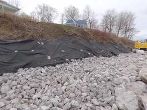 Great Sodus Bay seawall repair UPDATE