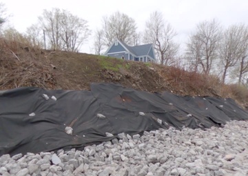 Great Sodus Bay seawall repair UPDATE