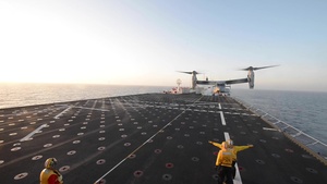 MV-22B Osprey Flight Operations Aboard USNS Mercy