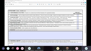 Evaluations Training AF Form 707