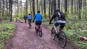 Team Building Mountain Bike Trail Ride