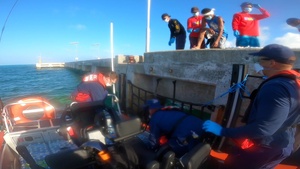 Broll: Coast Guard Cutter delivers emergency supplies to Palau following Typhoon Surigae