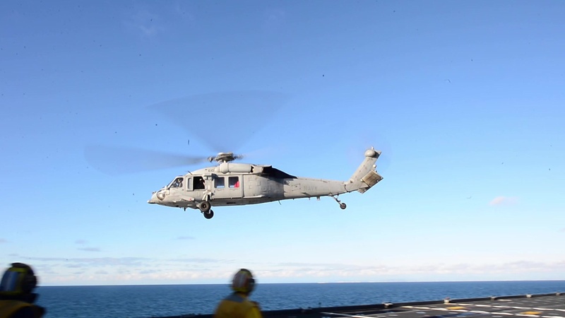 MH-60S Seahawk Flight Operations Aboard USNS Mercy
