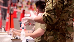 Brig. Gen. Janeen Birckhead and Gov. Larry Hogan visit Maryland State Fairgrounds Mass Vax Site [B-Roll]