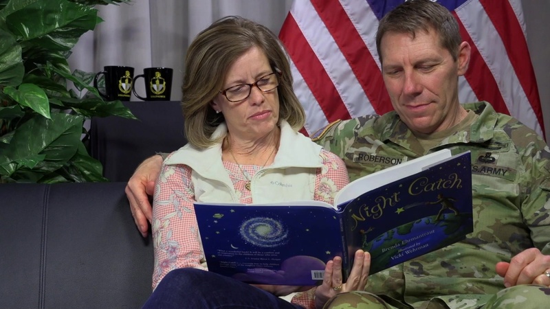 Children's book reading for the Month of the Military child