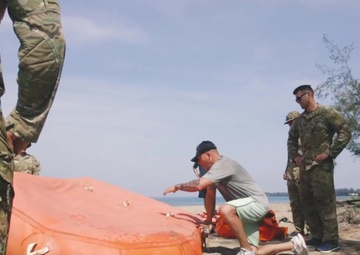 JTF-Bravo conducts overwater survival training in Colon, Honduras