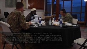 Djiboutian Cleric leads Ramadan prayers for CJTF-HOA military members
