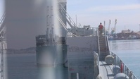 The United States Naval Ship Bob Hope Anchors