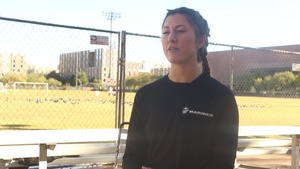 Second Lieutenant Monsey talks about her role as a Female Marine Officer