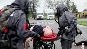 Medical Unit provides support on mass casualty decontamination line