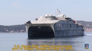 U.S. Naval Ship Yuma arrival at Zadar, Croatia