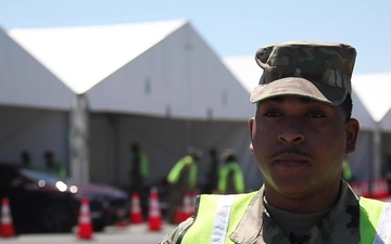 Interview: Senior Airman Adrian London - Delaware National Guard: Dover Mass COVID-Vaccination Site