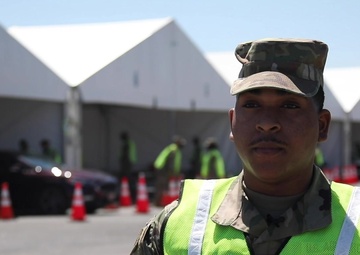 Interview: Senior Airman Adrian London - Delaware National Guard: Dover Mass COVID-Vaccination Site