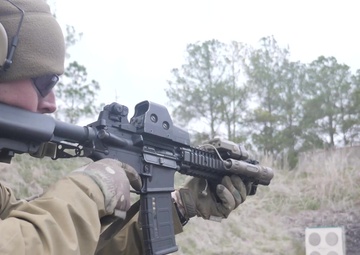 Navy EOD Technicians Train in Small Arms at Shooting Range
