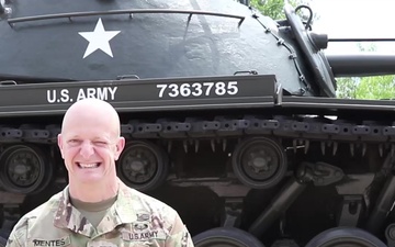 U.S. Army Central Master Sergeant Mentes from Hackettstown, NJ, gives a shoutout to his mom