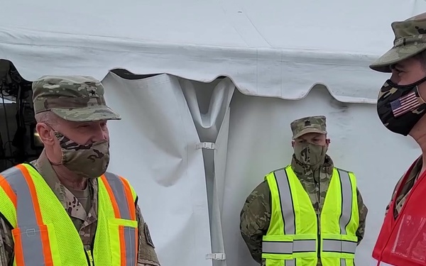 Joint Forces Land Component Command all-hazards surgeon visits Gary Community Vaccination Center