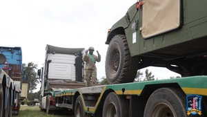 Movement Control Team prepares equipment for transportation