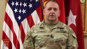 Command Sgt. Maj. Jerry Jacobitz Speaks about Army Emergency Relief