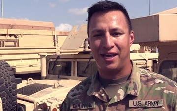 Lindsborg, Kan. Soldier Sends his Wife a Mother's Day Message