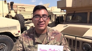 Hartford, Conn. Soldier Sends a Mother's Day Message