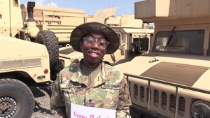 Bridgeport, Conn. Soldier Sends a Mother's Day Message