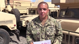 Spokane, Wash. Sailor Sends Wife a Mother's Day Message