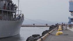 U.S. Navy Mine Countermeasures Ship visits MCAS Iwakuni