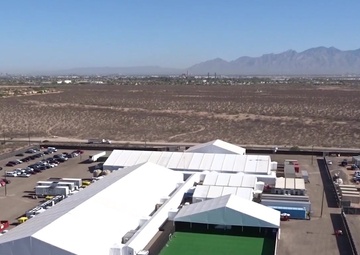 B-Roll: Temporary Soft Sided Processing Facility in Tucson, Arizona