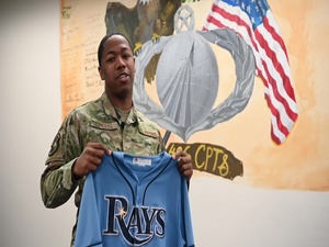 Tampa Bay Rays - MLB Shout-out - A1C Sabion Sanders