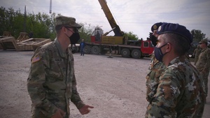 15th Engineer Battalion, 902D Engineer Construction Company prepares to leave Krivolak Training area B-Roll