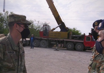 15th Engineer Battalion, 902D Engineer Construction Company prepares to leave Krivolak Training area B-Roll