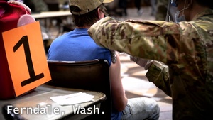 Washington National Guard vaccination teams work around the state