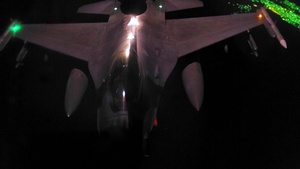 91st EARS & F-16 aerial refuel night ops