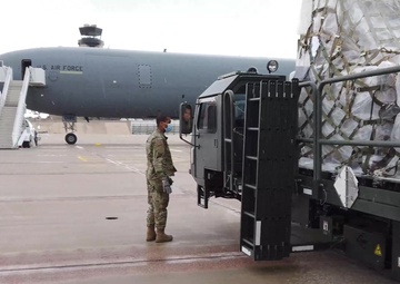 39th Aerial Port Squadron and 21st Logistics Readiness Squadron support humanitarian aid efforts