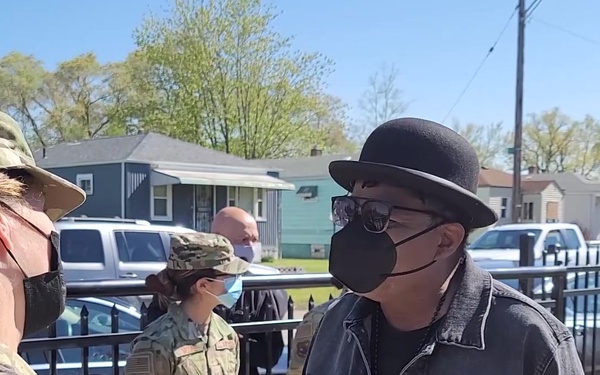 Members of Jackson Family give public service announcement in Gary, Indiana