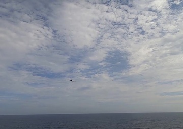 USS America conducts air defense operations with VP-45