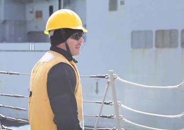 USS Paul Ignatius Replenishment at Sea with USNS McLean