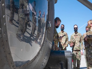 Reenlistment on the Airfield
