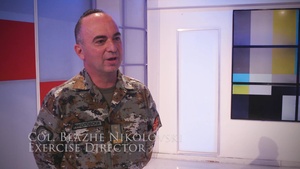 Macedonia and U.S forces talk about Decisive Strike 21 on live television