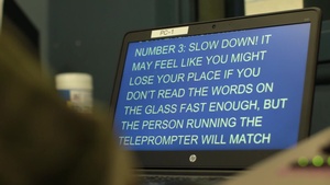 How to deliver messages with a teleprompter