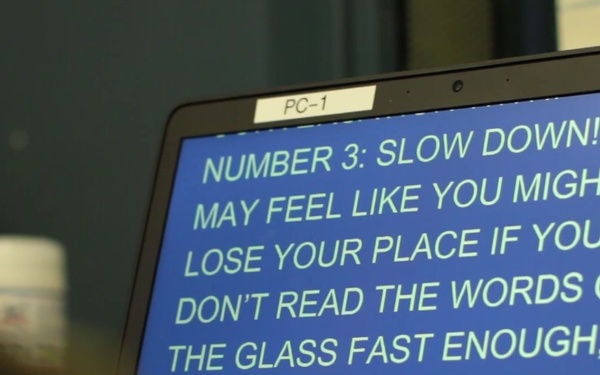 How to deliver messages with a teleprompter