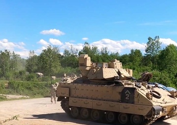 U.S Bradleys arrive in Croatia
