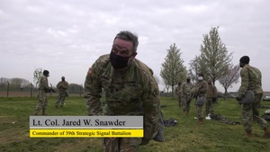 39th Strategic Signal Battalion CBRN defense training