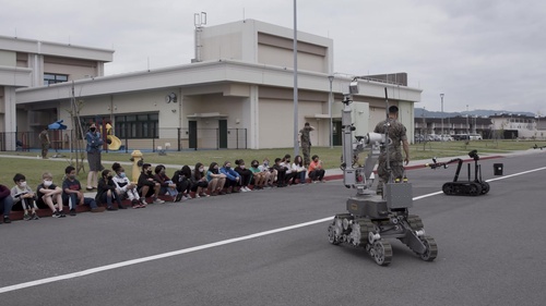 U.S. Marines with EOD aboard MCAS Iwakuni showcase robots