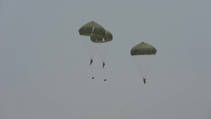 JGSDF Paratroopers Ground BROLL
