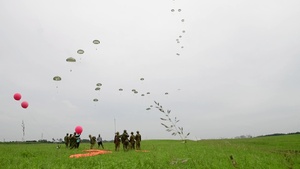 JGSDF Paratroopers Ground BROLL